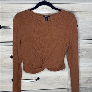 Long sleeve crop top